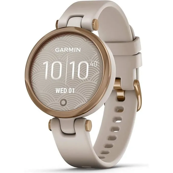 Montre connectée Garmin Lily édition sport - Light Sand Rose Gol - Suivi forme et santé
