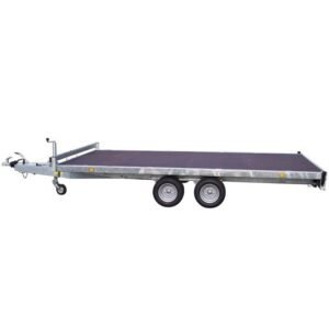 Remorque plateau Lider - Réf. 32650 - Roues dessous - 4 m - 2500 Kg - 2 essieux